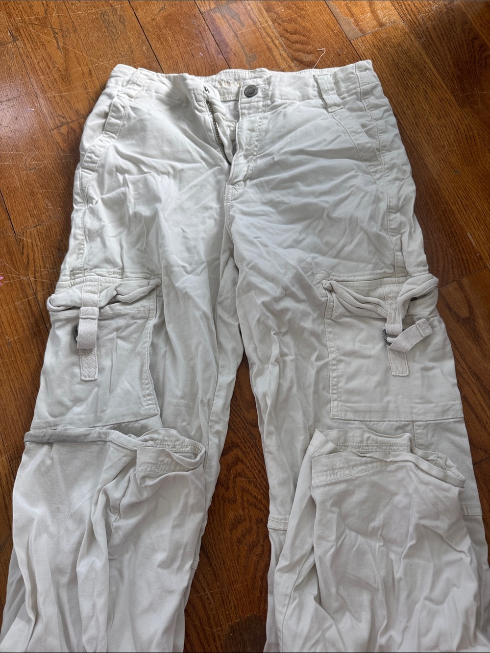White Cargo Pants